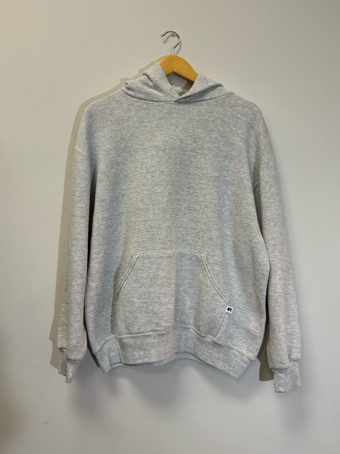 Russell Athletics Blank Hoodie Grey Size Large VINTAGE