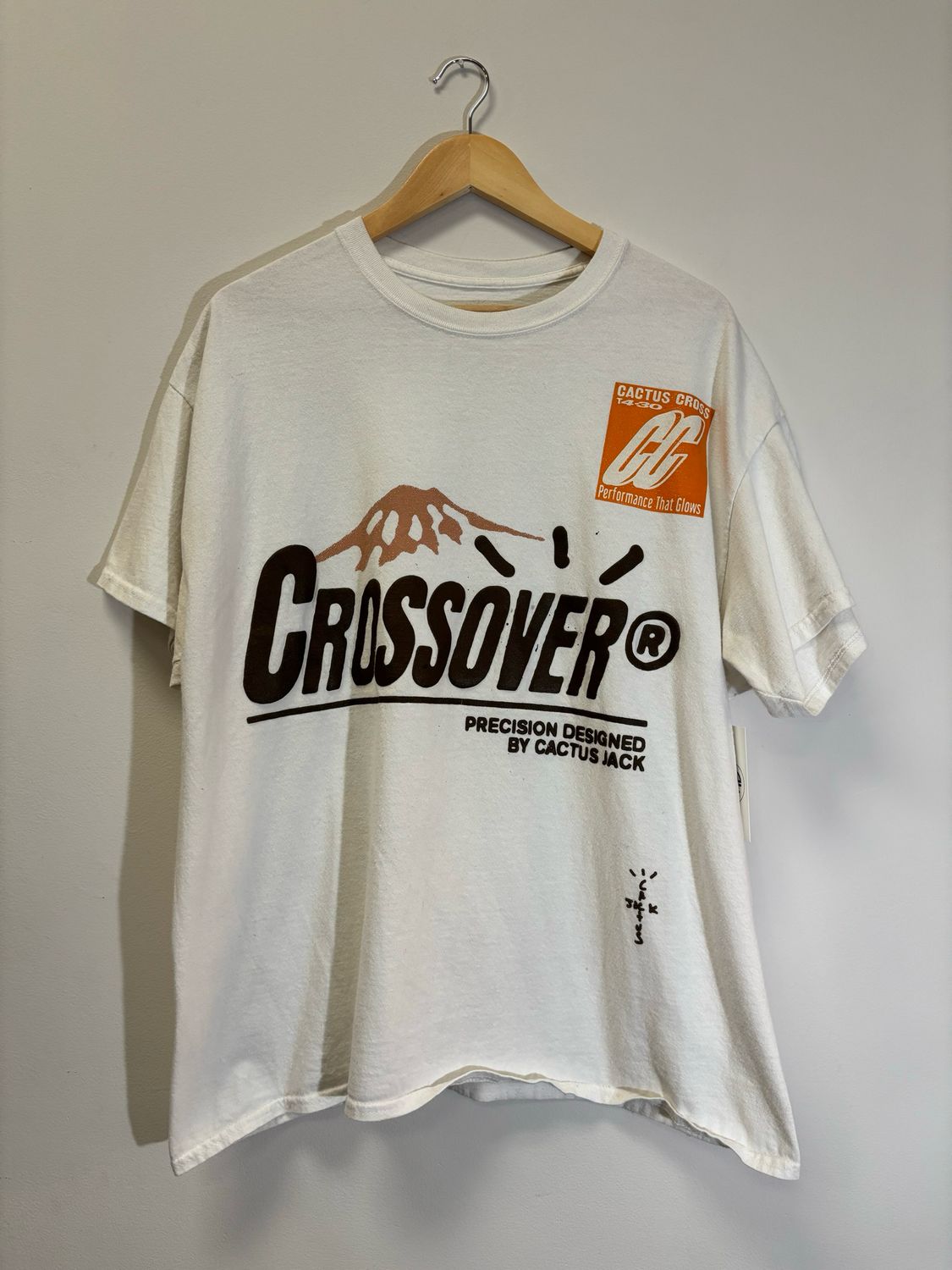 Travis Scott Crossover Tee White Size Large Pre-Owned