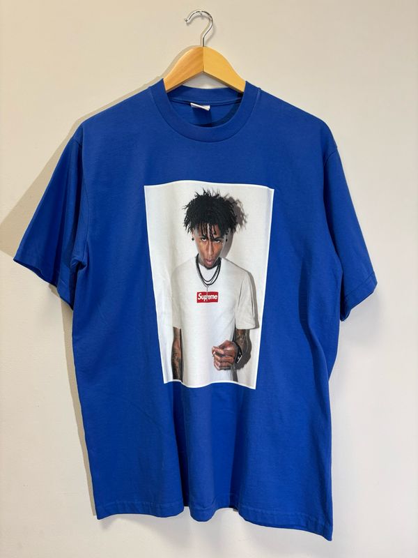 Supreme NBA Youngboy Tee Blue Size Medium Brand New