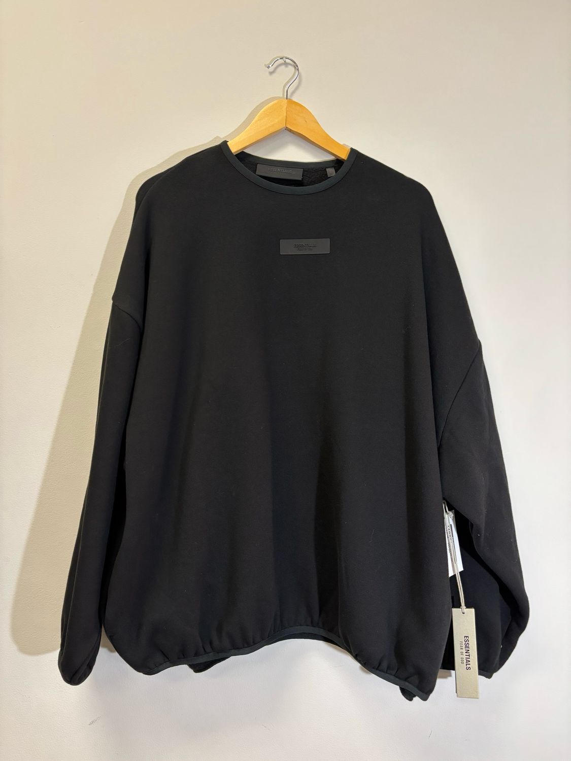 Fear Of God Essentials Black Crew Size Large Brand New