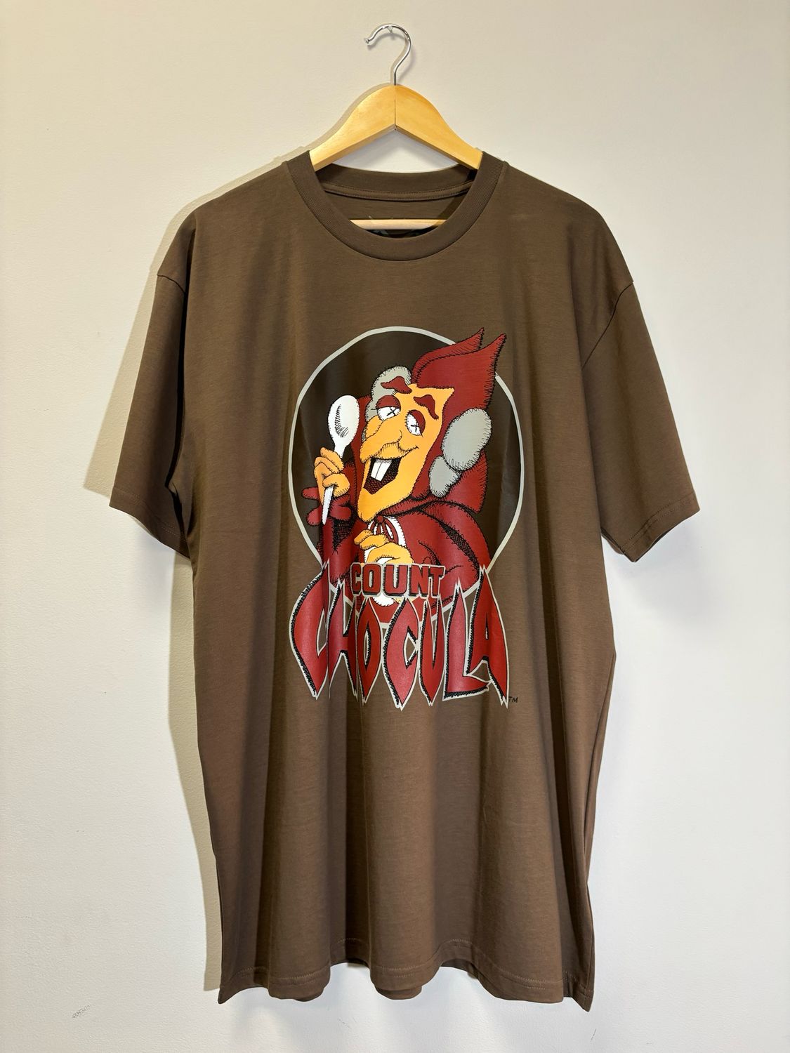 Kaws Count Chocula Tee Brown Size XL Brand New