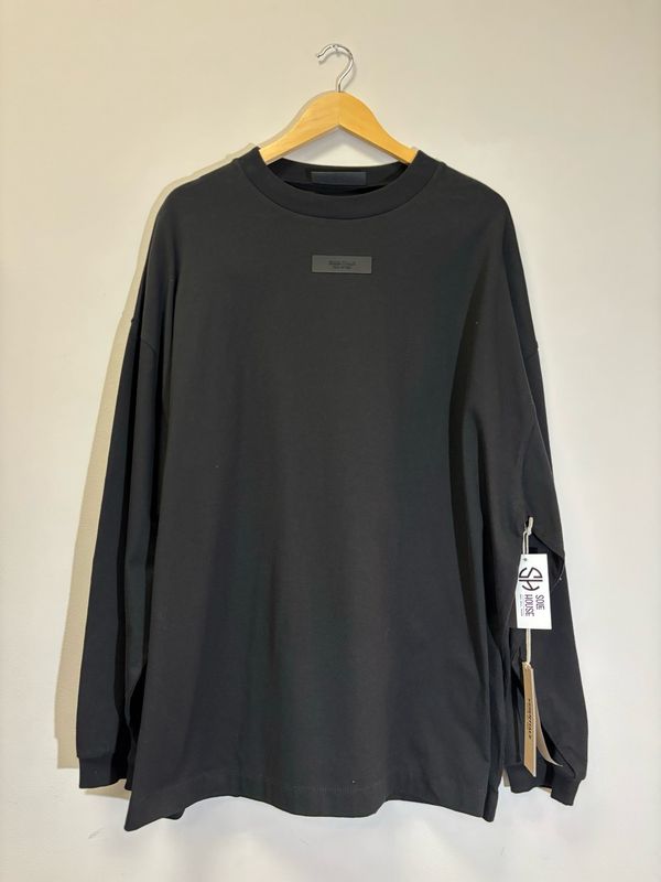 Fear Of God Essentials Long Sleeve Black Size Medium Brand New