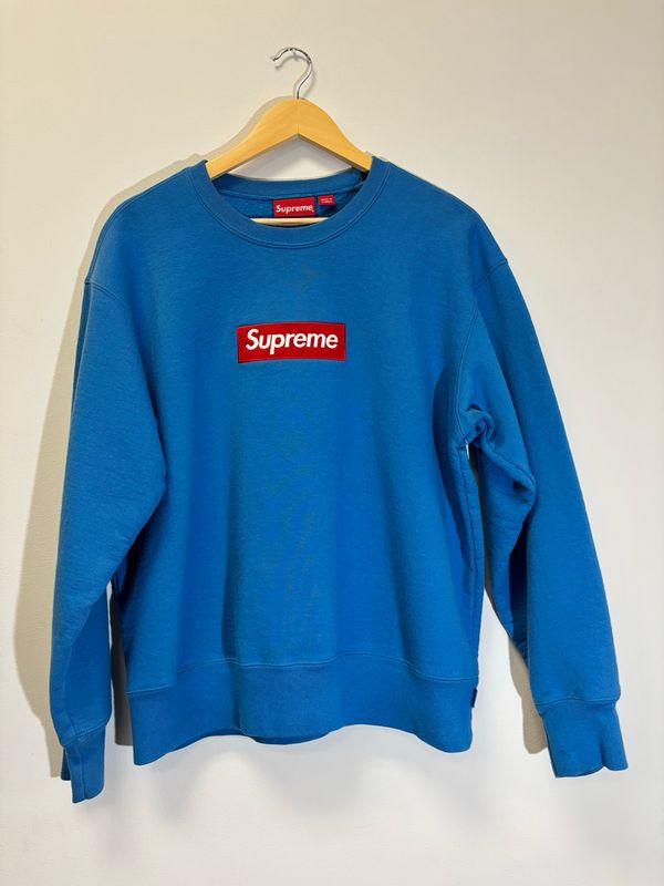 Supreme Crew Neck Box Logo Bright Royal Size Small Pre-Owned