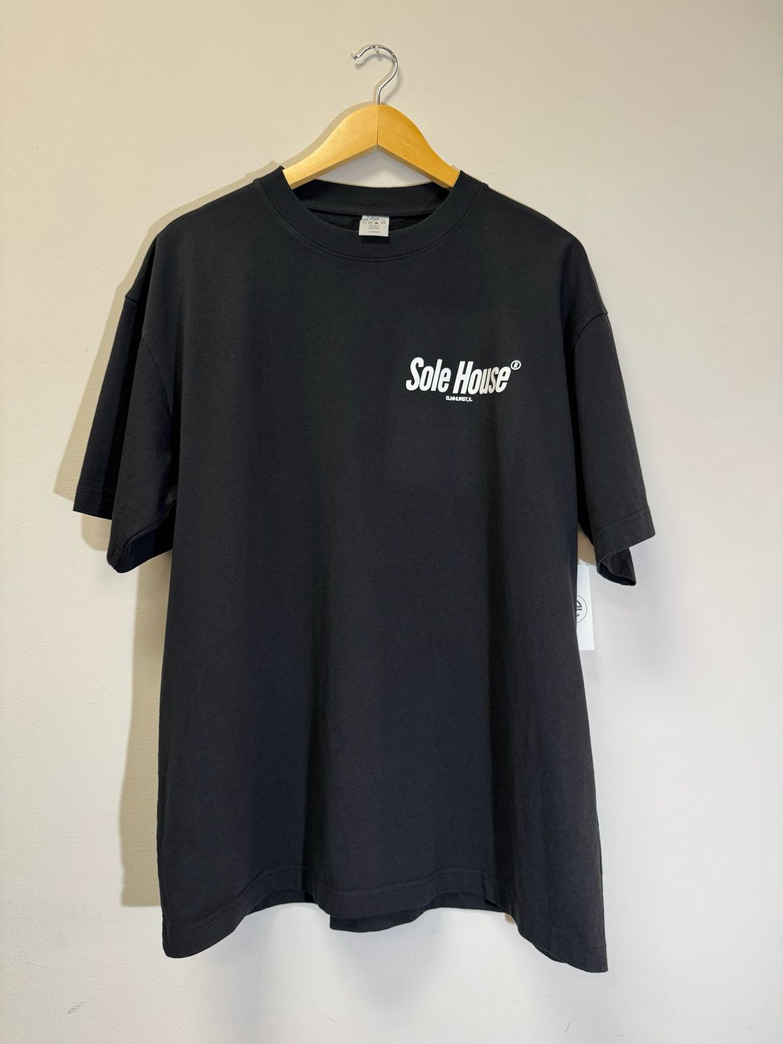 Sole House Jet Black Premium Tee Size Medium