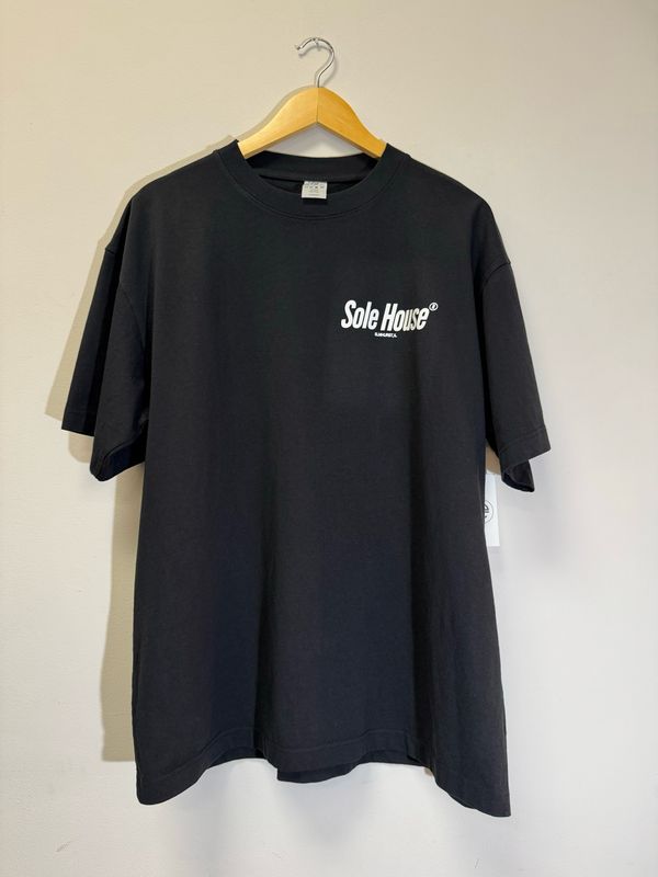 Sole House Jet Black Premium Tee Size Small