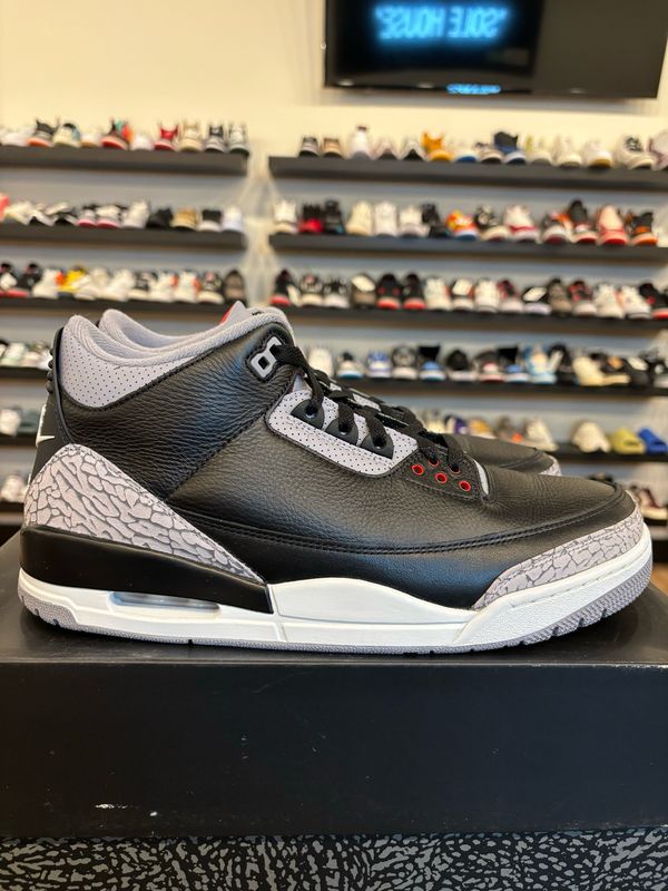 Jordan 3 Black Cement 2024 Size 12 Pre-Owned