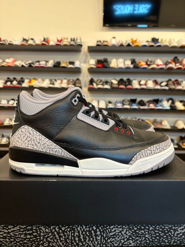 Jordan 3 Black Cement 2024 Size 10 Pre-Owned