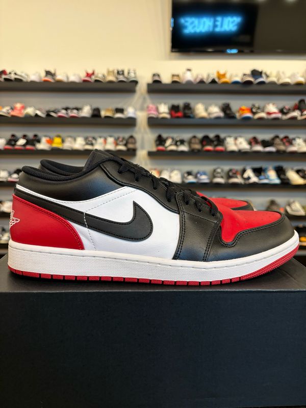 Jordan 1 Low Bred Toe 2.0 Size 13 Pre-Owned