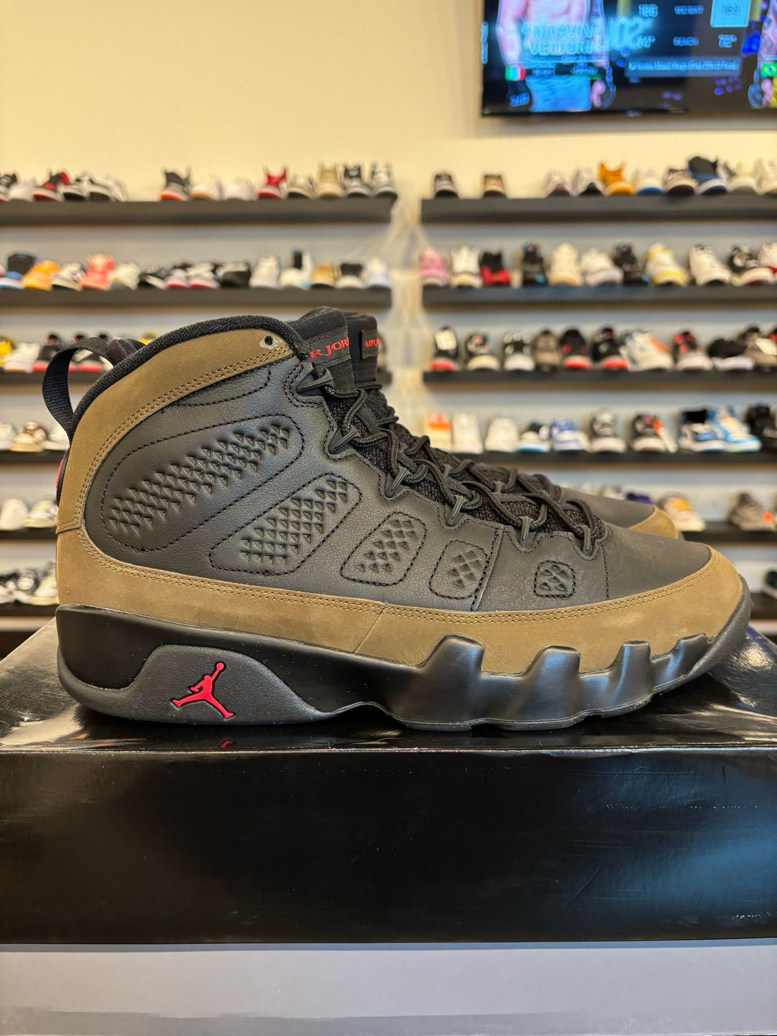 Jordan 9 Olive Size 12 Pre-Owned