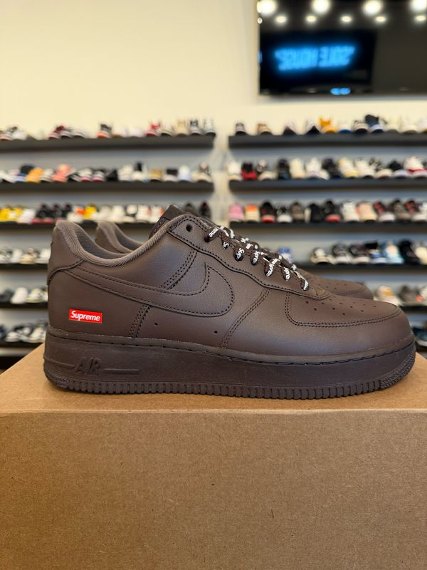 Nike  Air Force 1 Low Supreme Brown Size 9 Pre-Owned (No Box)