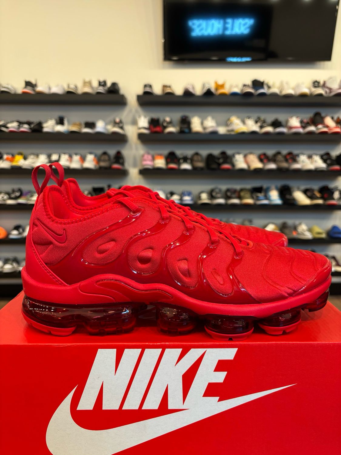 Nike VaporMax Plus Triple Red Size 11.5 Brand New