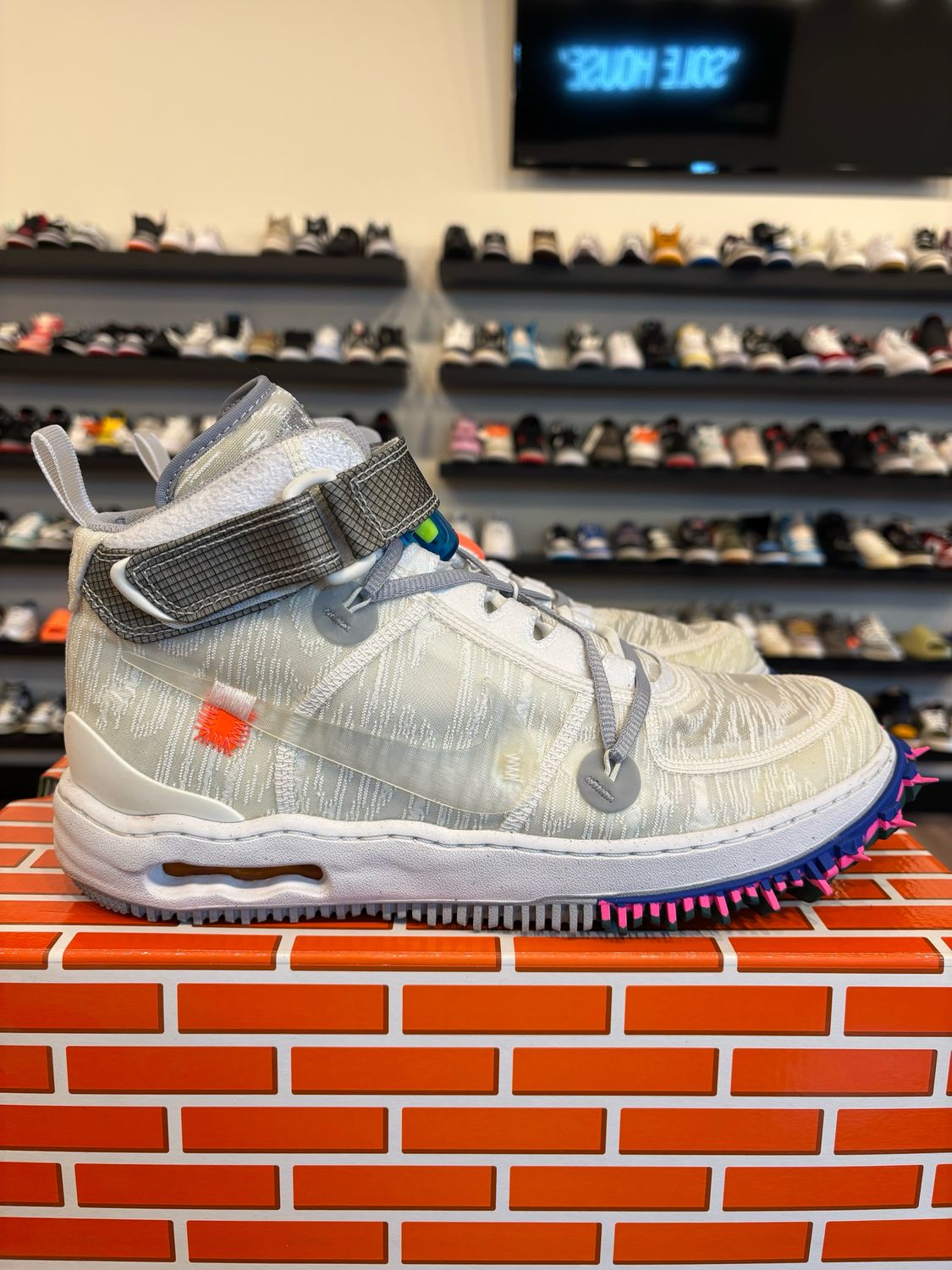 Nike Air Force 1 Mid Off-White White Size 11.5 Pre-Owned