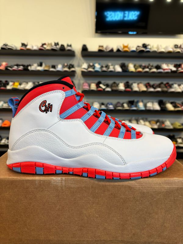 Jordan 10 Chicago Flag Size 11 Pre-Owned (No Box)