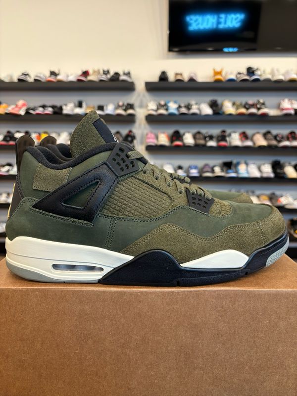 Jordan 4 Craft Olive Size 13 Pre-Owned (No Box)