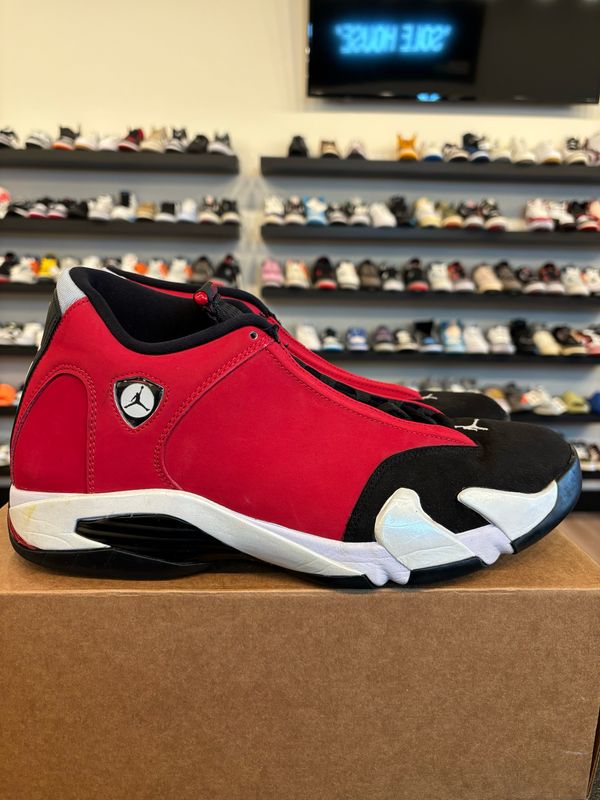 Jordan 14 Toro Red Size 13 Pre-Owned (No Box)