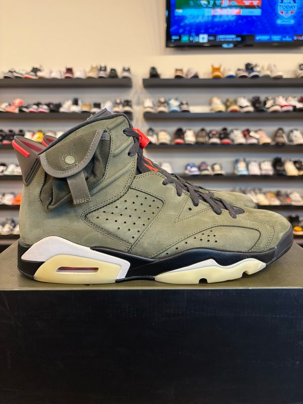 Jordan 6 Travis Scott Olive Size 12 Pre-Owned