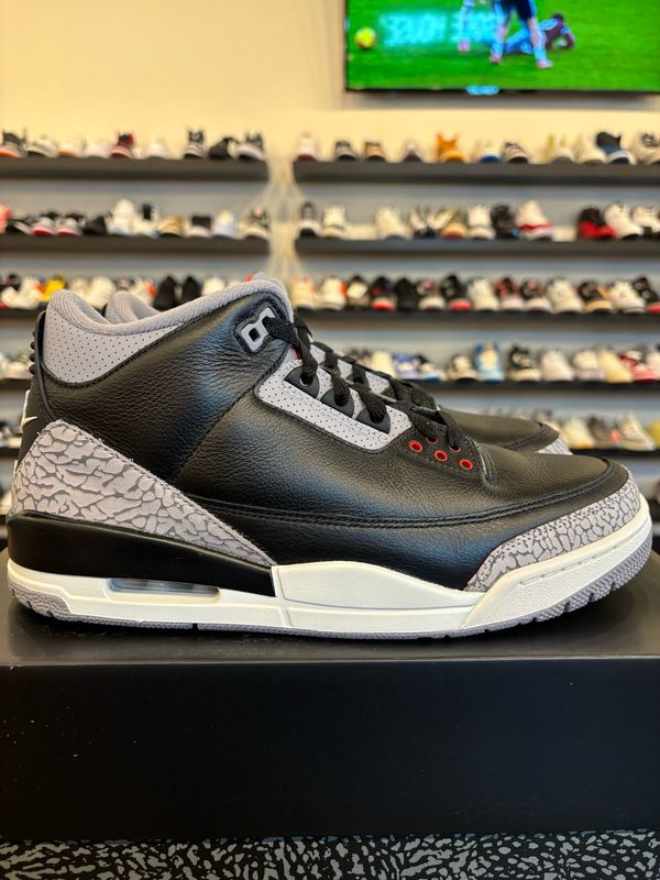 Jordan 3 Black Cement 2024 Size 10 Pre-Owned