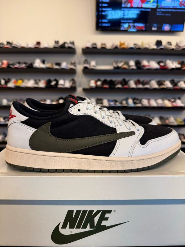 Jordan 1 Low Travis Scott Olive Size 11.5 (13W) Pre-Owned