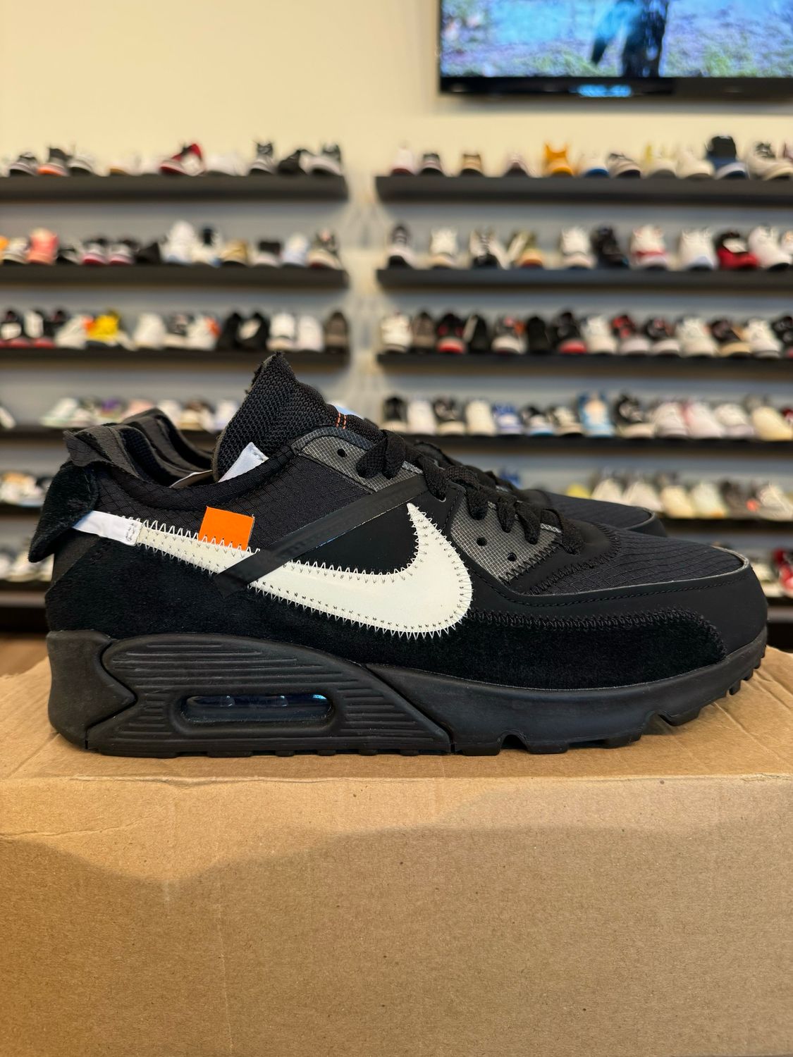 Nike Air Max 90 Off-White Black Size 8.5 Brand New