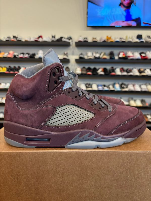 Jordan 5 Burgundy Size 9.5 Pre-Owned (No Box)