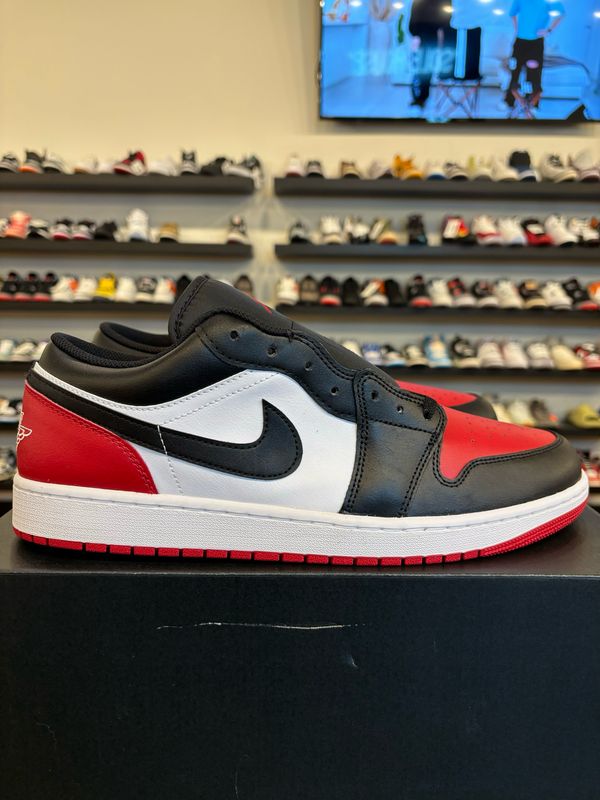 Jordan 1 Low Bred Toe Size 14 Brand New