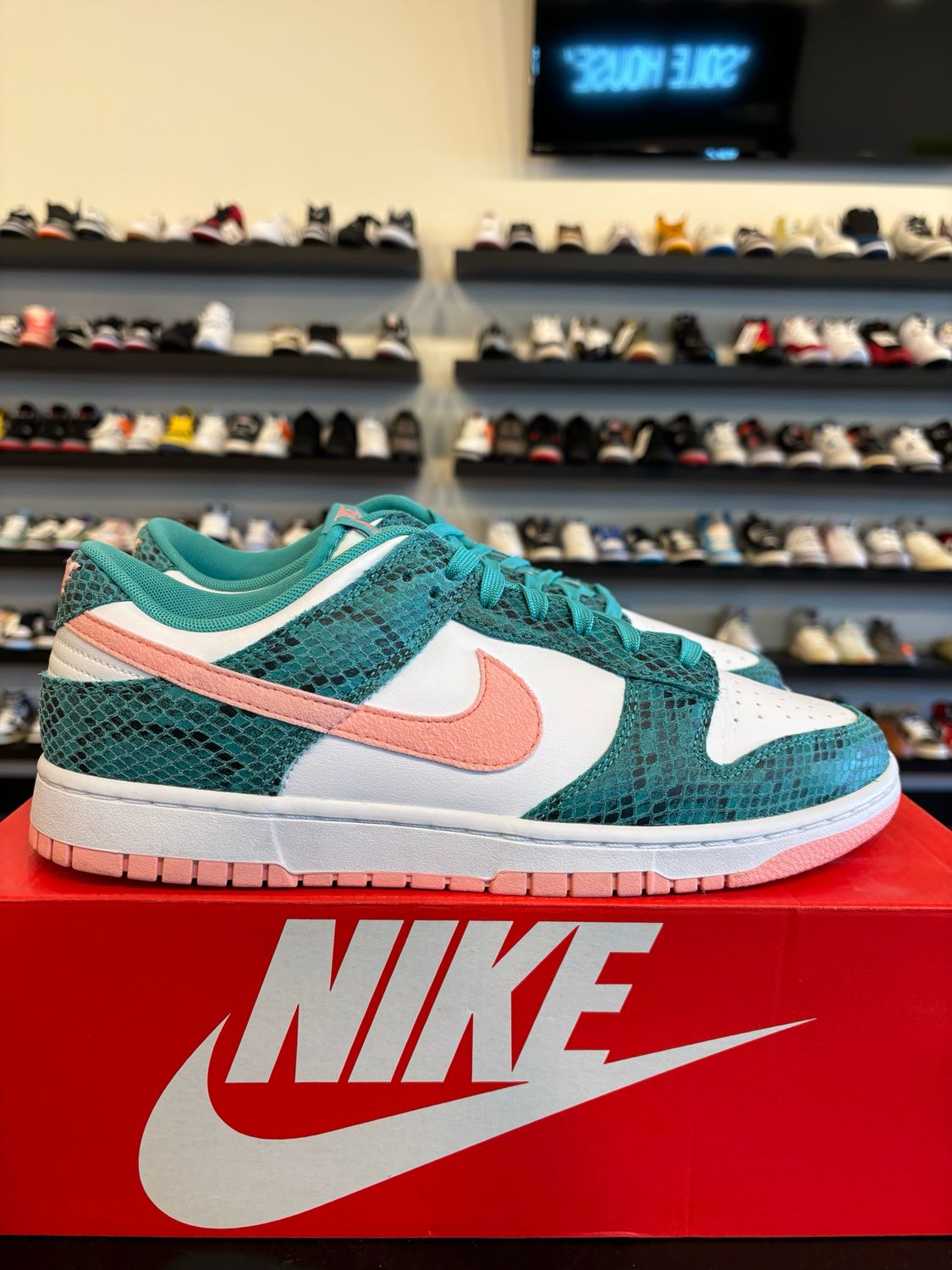 Nike Dunk Low Washed Teal Size 11 Pre-Owned