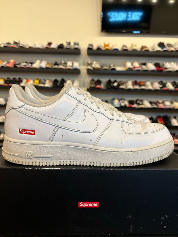 Nike Air Force 1 Low Supreme White Size 11 Pre-Owned