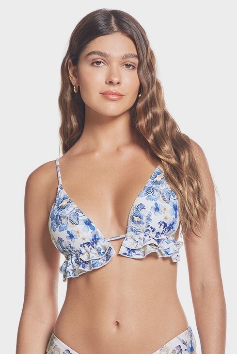 PH230044B Ruffle Ots Triangle Swim Top