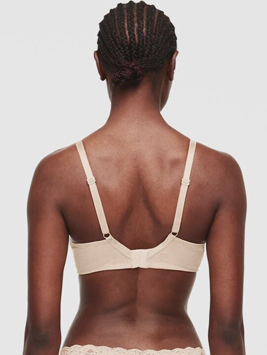 P5701 Brooklyn Stretch-Mesh Plunge Bra