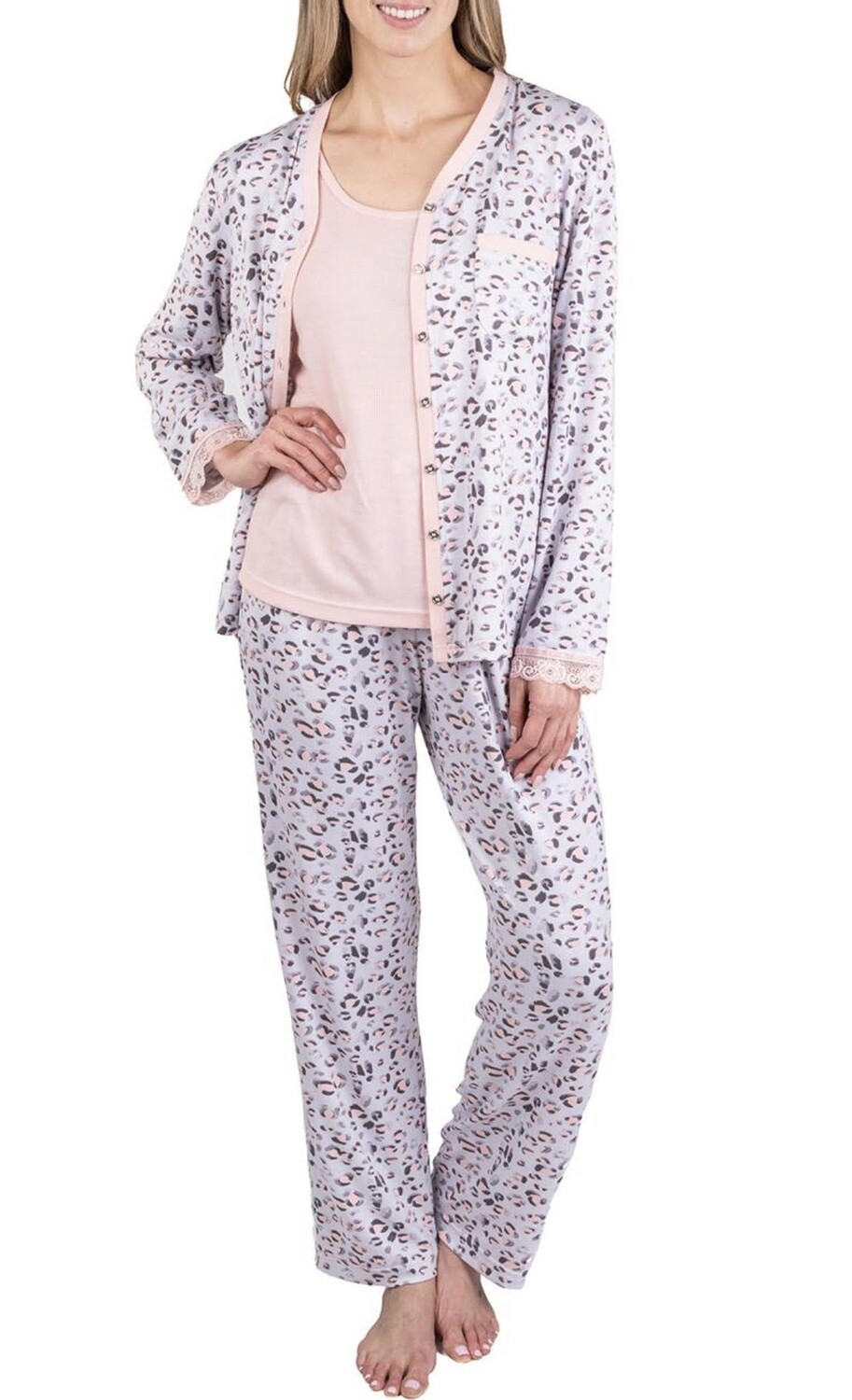 992-22 Cashmere 3 PC PJ Set