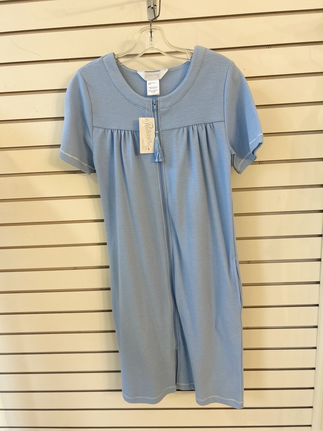 859-3C Zip Night Dress Size Small, Colour: Light Blue