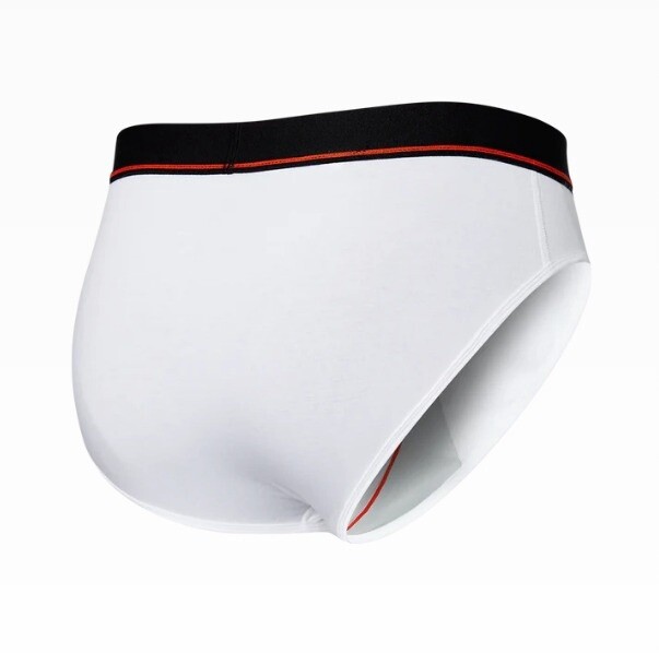 SXBR46 WHI Non-Stop Stretch Cotton Brief Fly