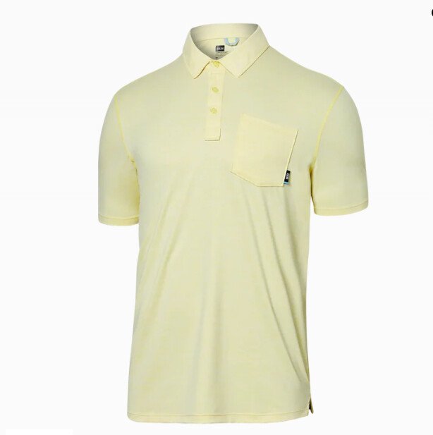 SXSP45  Droptemp Ad Cool Polo Shirt, Size: S, Colour: (LTH) Lemon Twist Heather