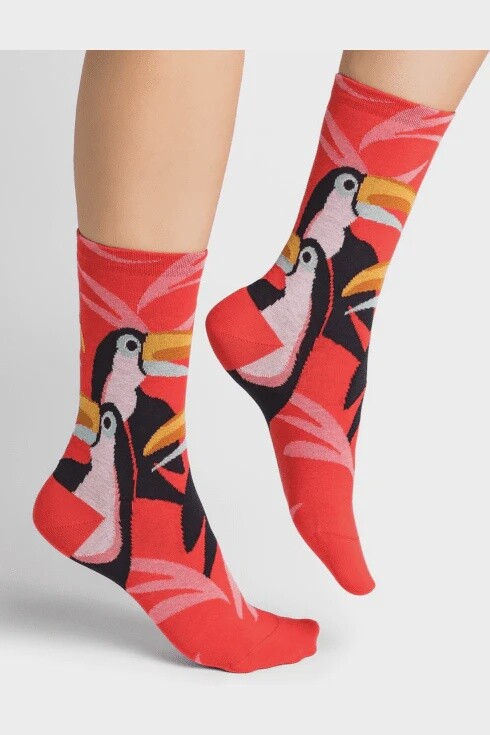 6475 Toucans Pattern Socks