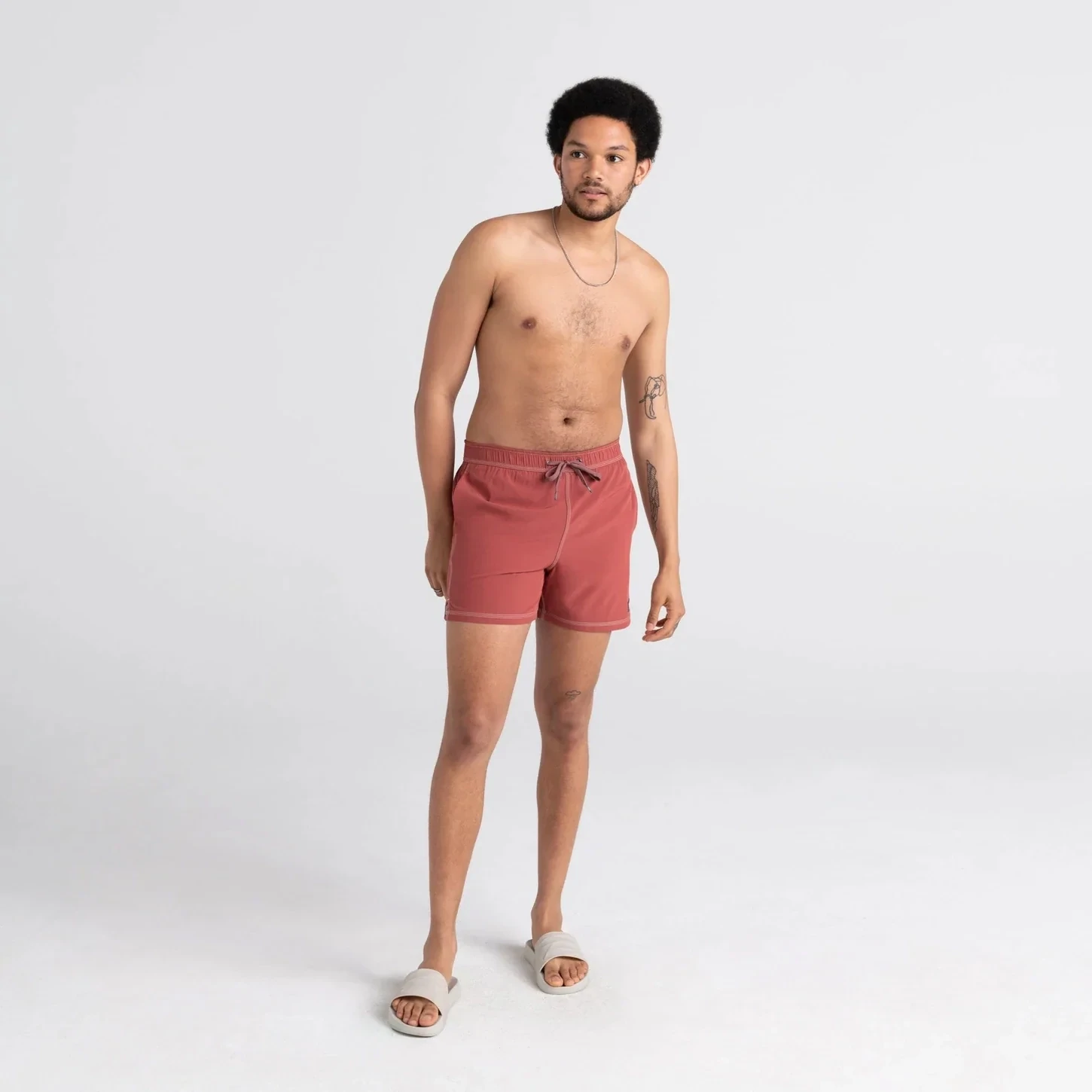 SXSW03L Oh Buoy Volley 5&#39;&#39; Swim Short, Size: S, Colour: (DRD) Desert Red