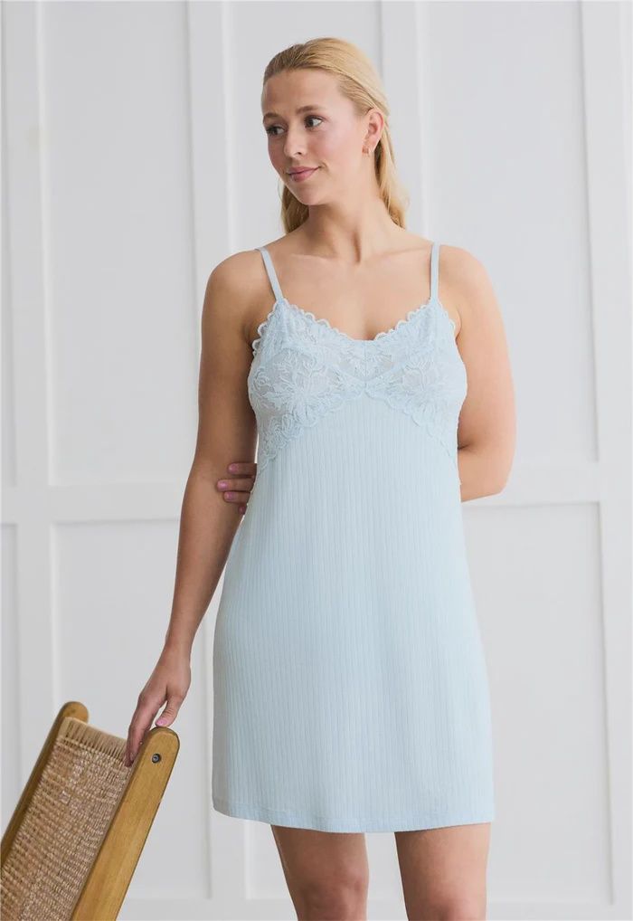 6042 Whisper Pointelle Chemise