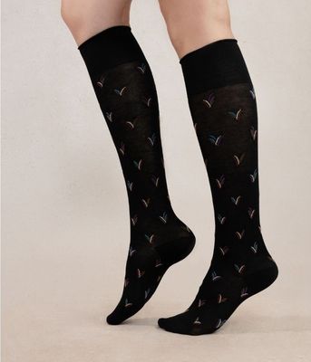 6493 Women's Velvety Knee-Highs with Harvest