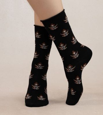 6487 Merino Wool Roll Top Sock