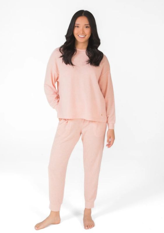 LS Drop Shoulder Top &amp; Jogger Set