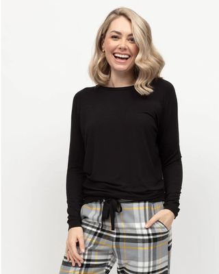 0478 Parker Slouch Jersy Top &amp; Flannel Pant