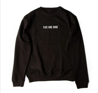 Five One Nine Crewneck Sweater Black (Unisex)