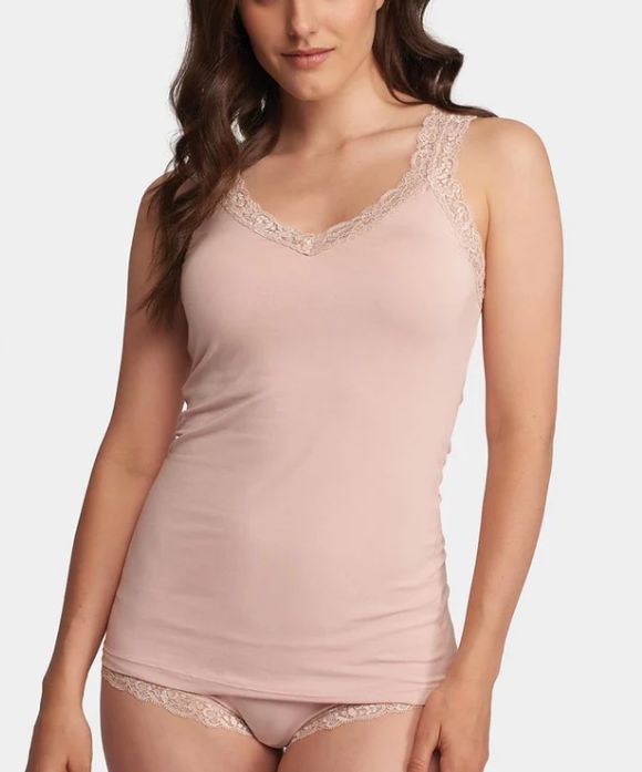 601 Iconic Cami with Shelf Bra, Colour: Seashell, Size: S