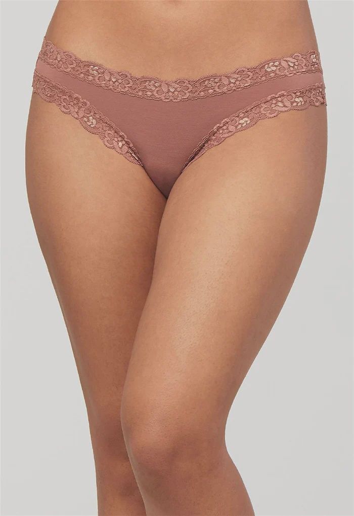 601 Thong, Colour: Pecan, Size: S