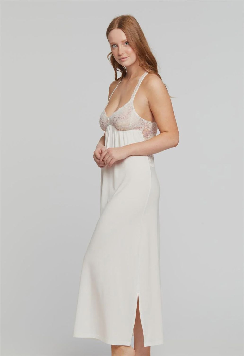 6036 Dainty Lace Gown