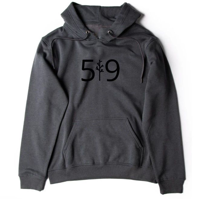 Classic 519 Hoodie (Unisex), Colour: Charcoal, Size: XS