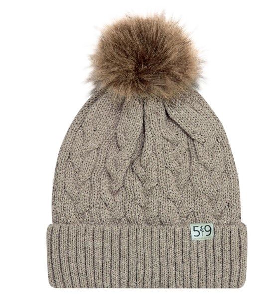519 WOVEN LABEL FAUX FUR TOQUE (WOMENS), Colour: Taupe