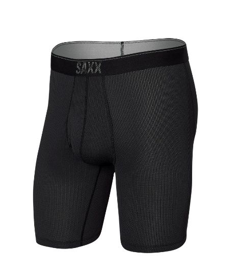 SXBL76F BLK Multi-Sport Mesh Long Boxer Brief, Colour: Black, Size: S