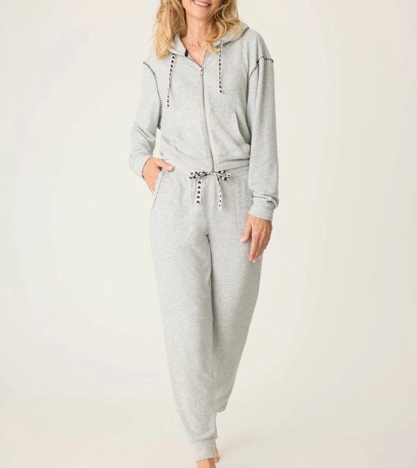 RRCCST2 Cozy &amp; Chic Pj Set, Colour: Heather Grey, Size: M