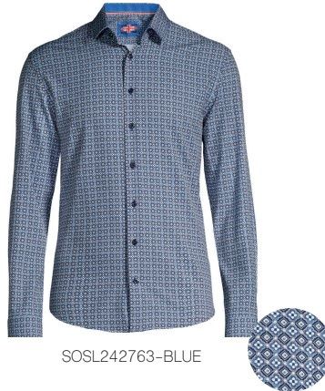SOSL242763 Microfiber sport shirt L/S