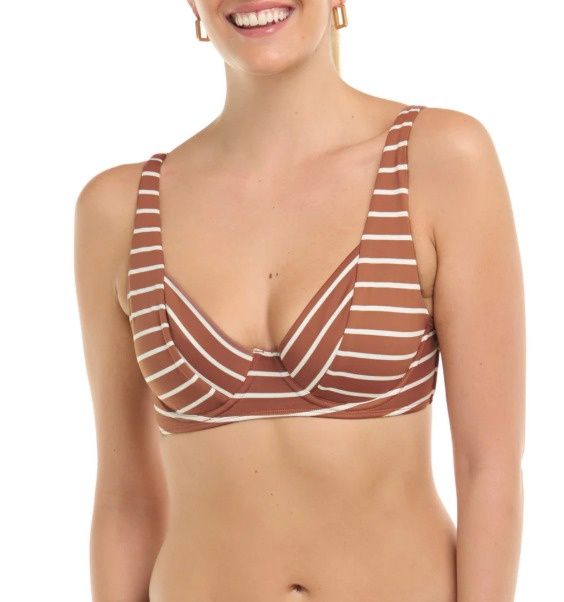 SK782174 Akila Mahogany Swim Top